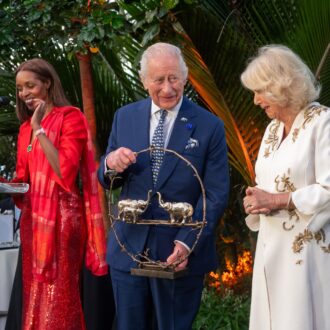 King Charles III and Queen Camilla at The Elephant Family Charity Dinner